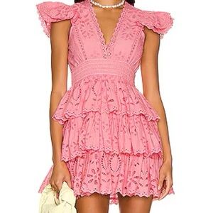 ROCOCO SAND MOSS PINK MINI DRESS